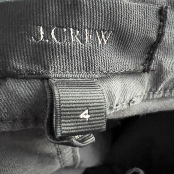 J.Crew Twill Garment Dye Chino Straight High Rise Pants Womens 4 Gray Cotton - Picture 7 of 8